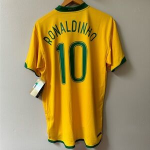 2006 Brazil Ronaldinho Home Jersey NWT